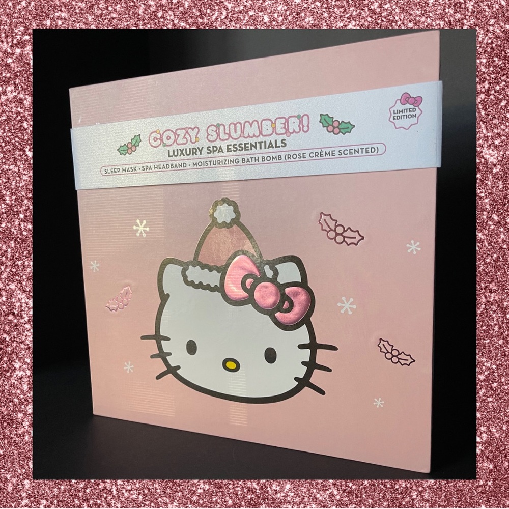 The Crème shop x Hello Kitty Cozy Slumber spa trio.